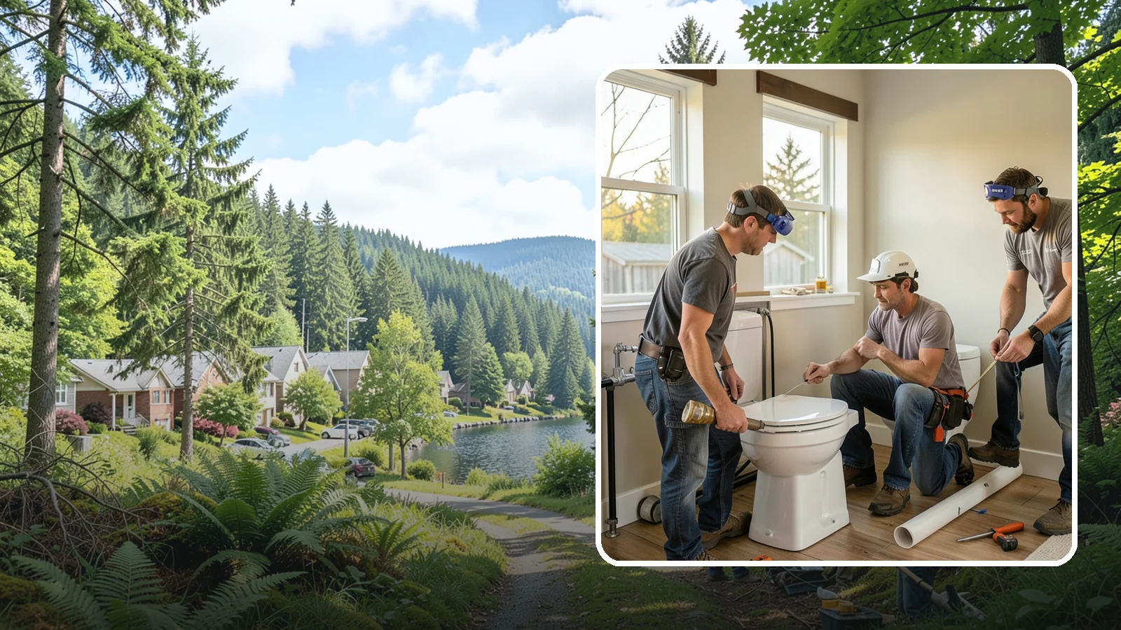 Comfort-Height Fixture Installation in Lake Forest Park, King County, WA - We install comfort-height toilets and fixtures that reduce the strain of sitting down and standing up.