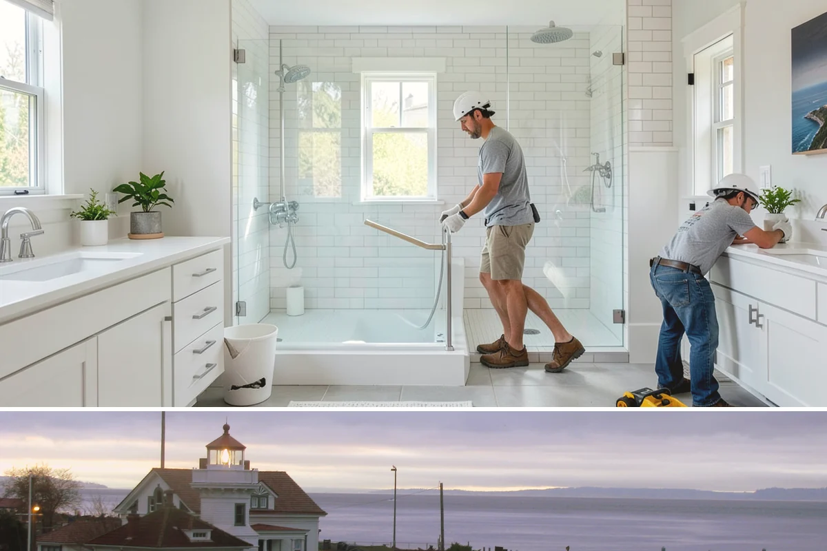 Comfort-Height Fixture Installation in Mukilteo, Snohomish County, WA - Fixture upgrades are indoor tasks that proceed easily in any season.