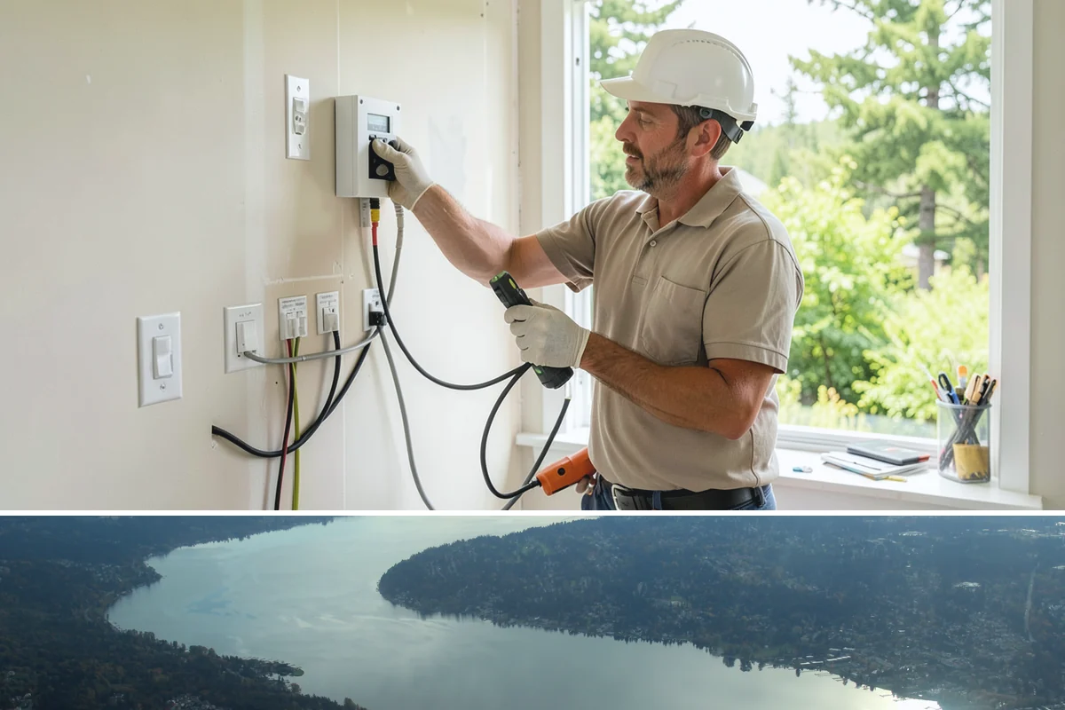 Comfort-Height Fixture Installation in Sammamish, King County, WA - Fixture upgrades are indoor tasks that proceed easily in any season.