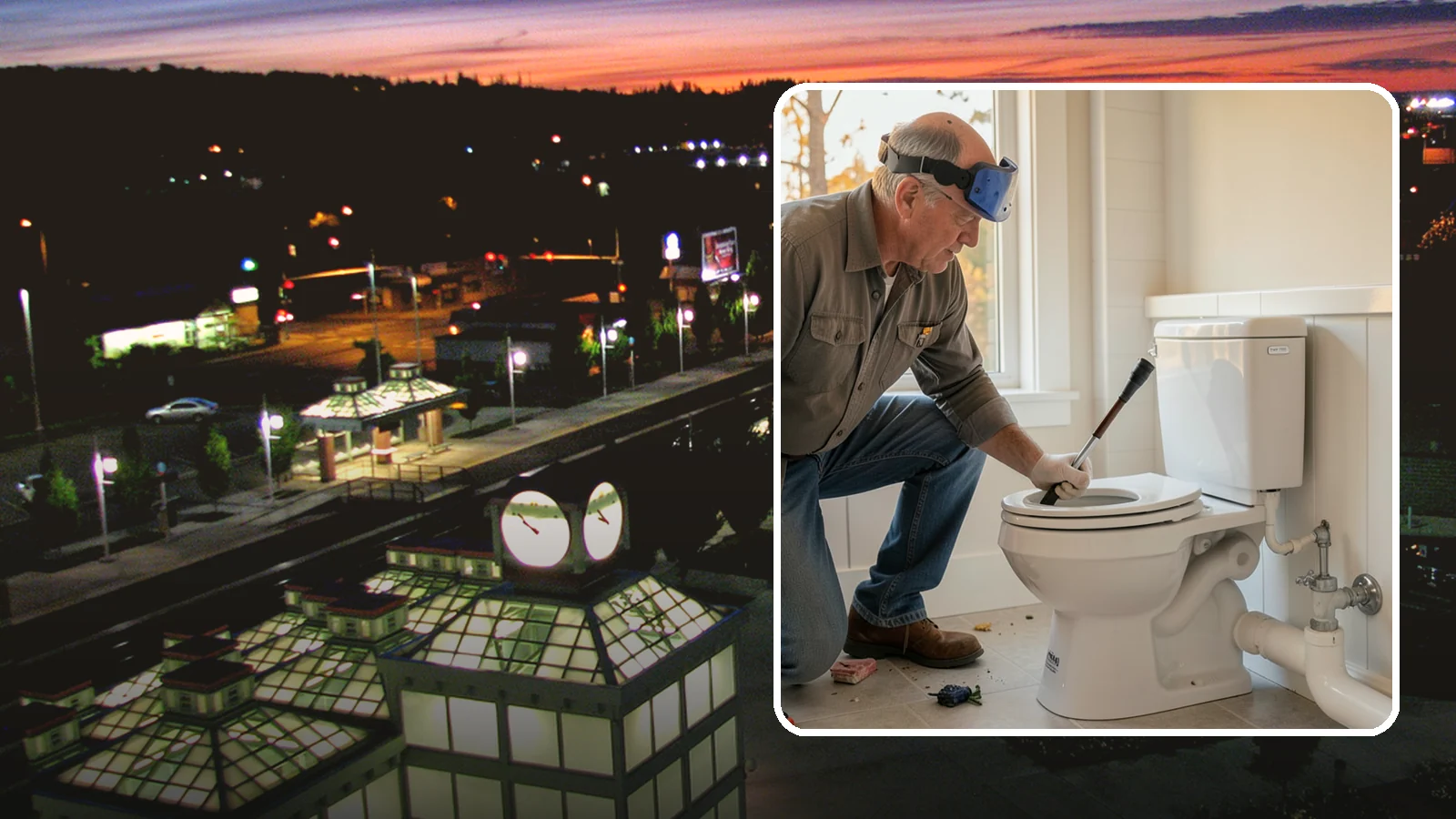 Comfort-Height Toilet Installation in Auburn, King County, WA - A comfort-height toilet installation sets a taller bowl that is easier to sit down on and stand up from.
