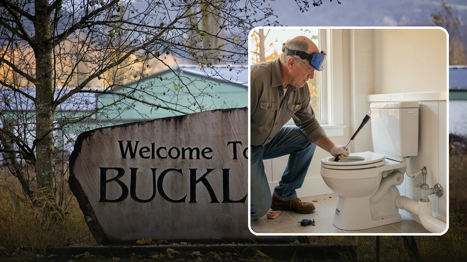 Comfort-Height Toilet Installation in Buckley, Pierce County, WA - A comfort-height toilet installation sets a taller bowl that is easier to sit down on and stand up from.