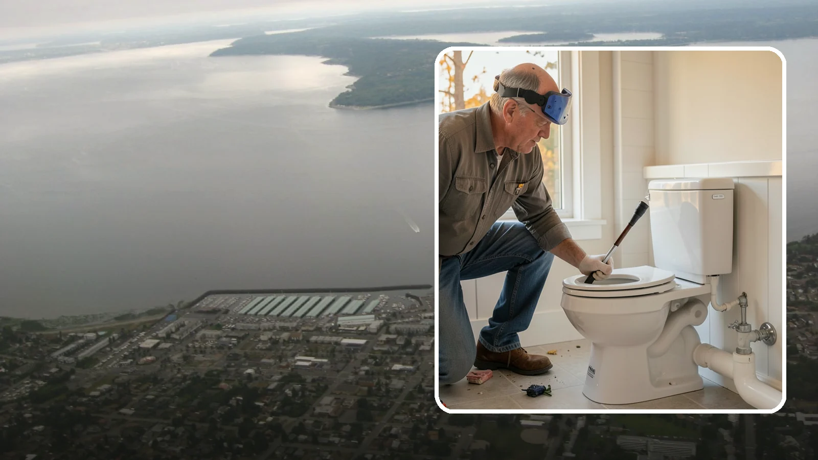 Comfort-Height Toilet Installation in Des Moines, King County, WA - A comfort-height toilet installation sets a taller bowl that is easier to sit down on and stand up from.