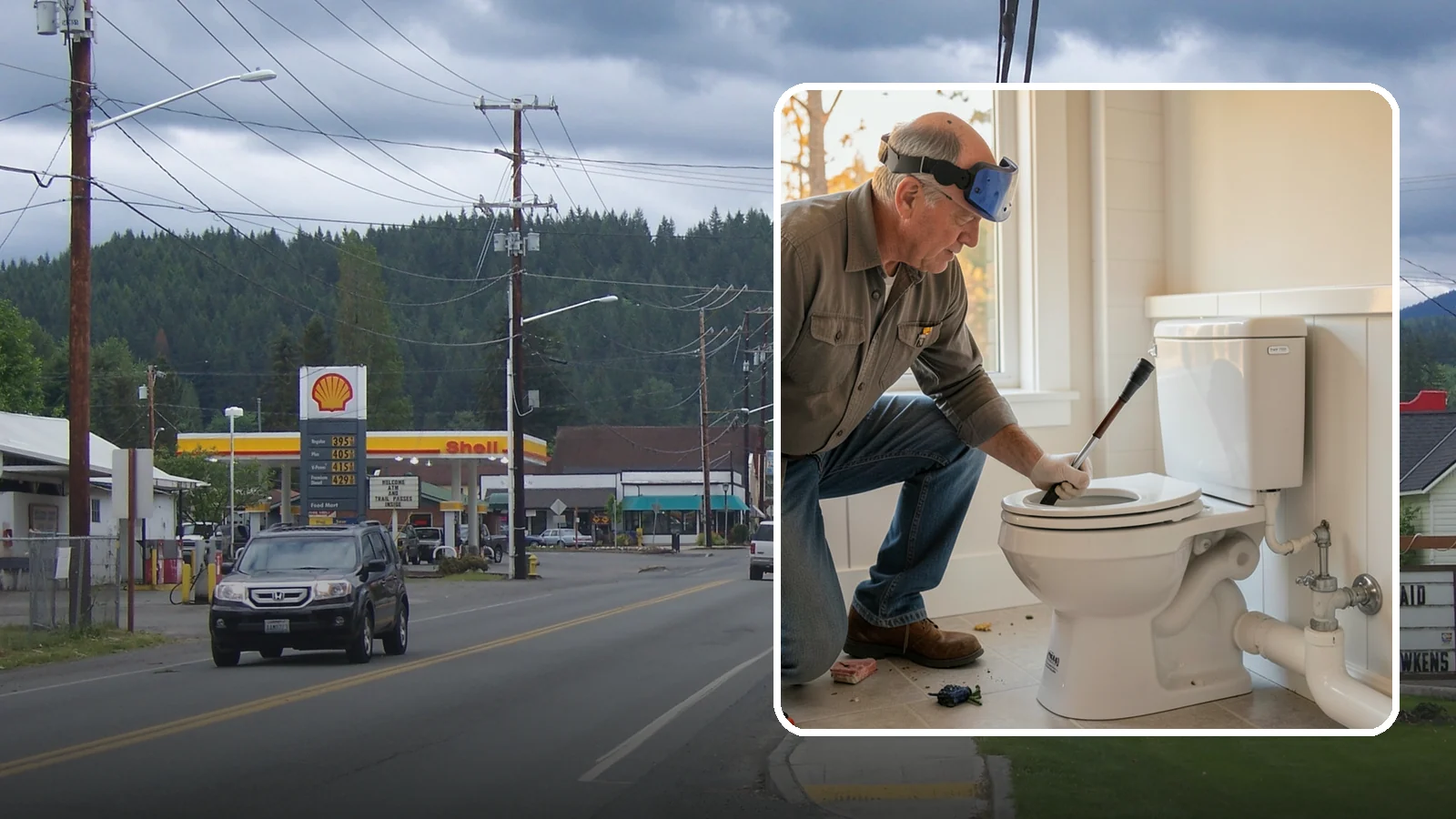 Comfort-Height Toilet Installation in Granite Falls, Snohomish County, WA - A comfort-height toilet installation sets a taller bowl that is easier to sit down on and stand up from.