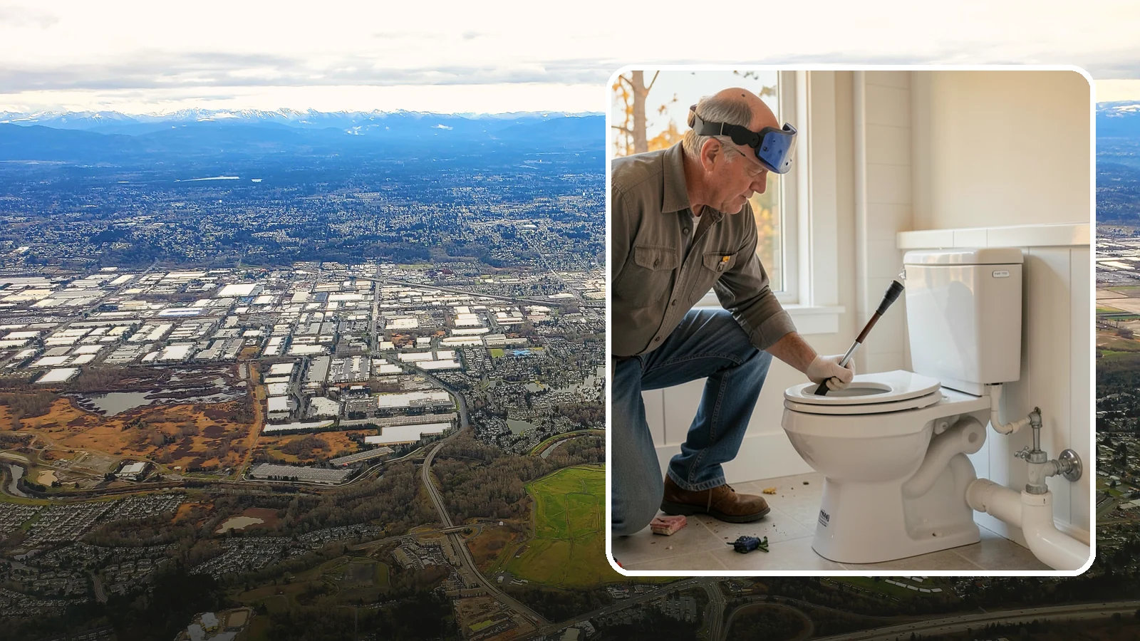 Comfort-Height Toilet Installation in Kent, King County, WA - A comfort-height toilet installation sets a taller bowl that is easier to sit down on and stand up from.
