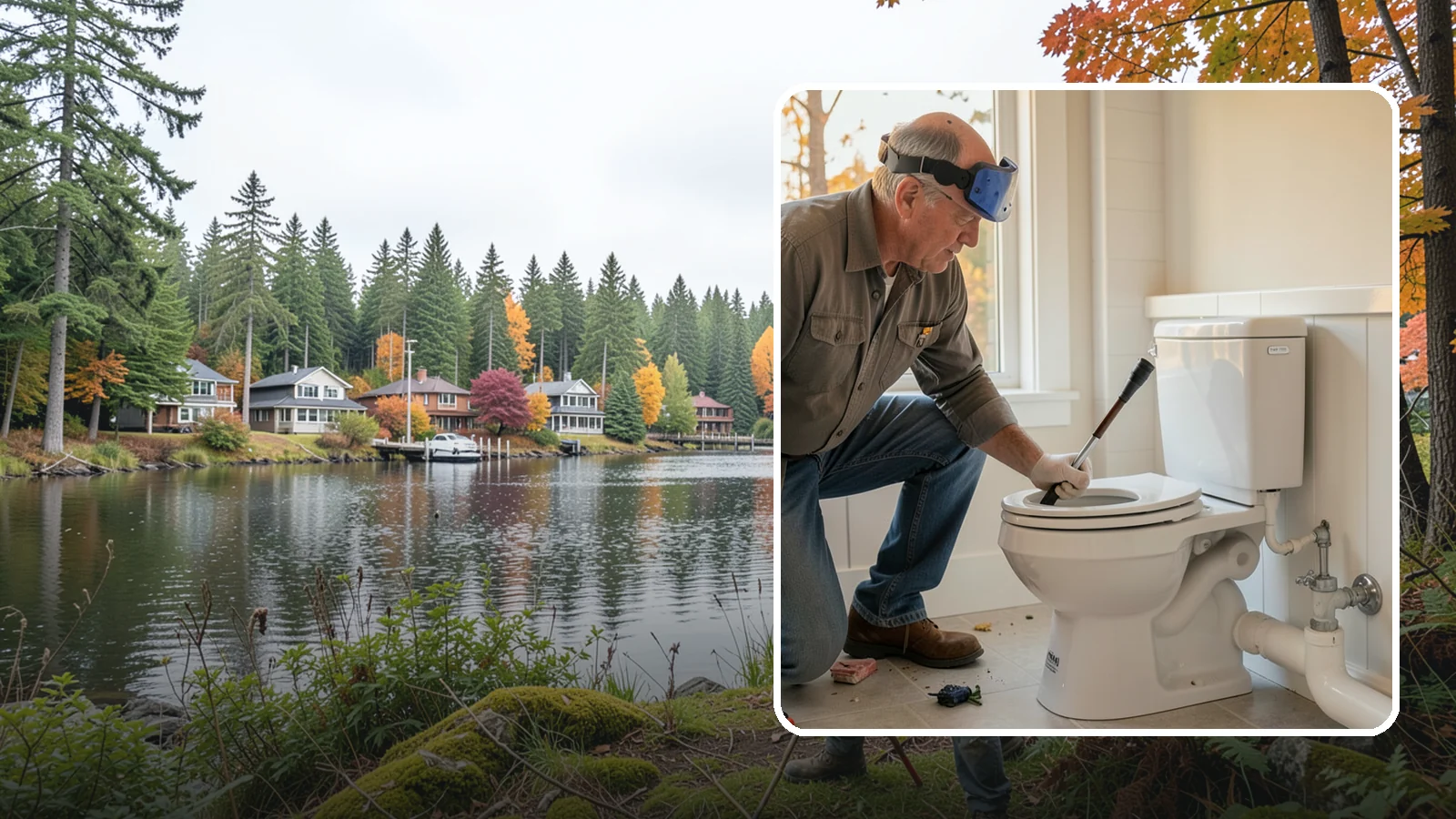 Comfort-Height Toilet Installation in La Conner, Skagit County, WA - A comfort-height toilet installation sets a taller bowl that is easier to sit down on and stand up from.
