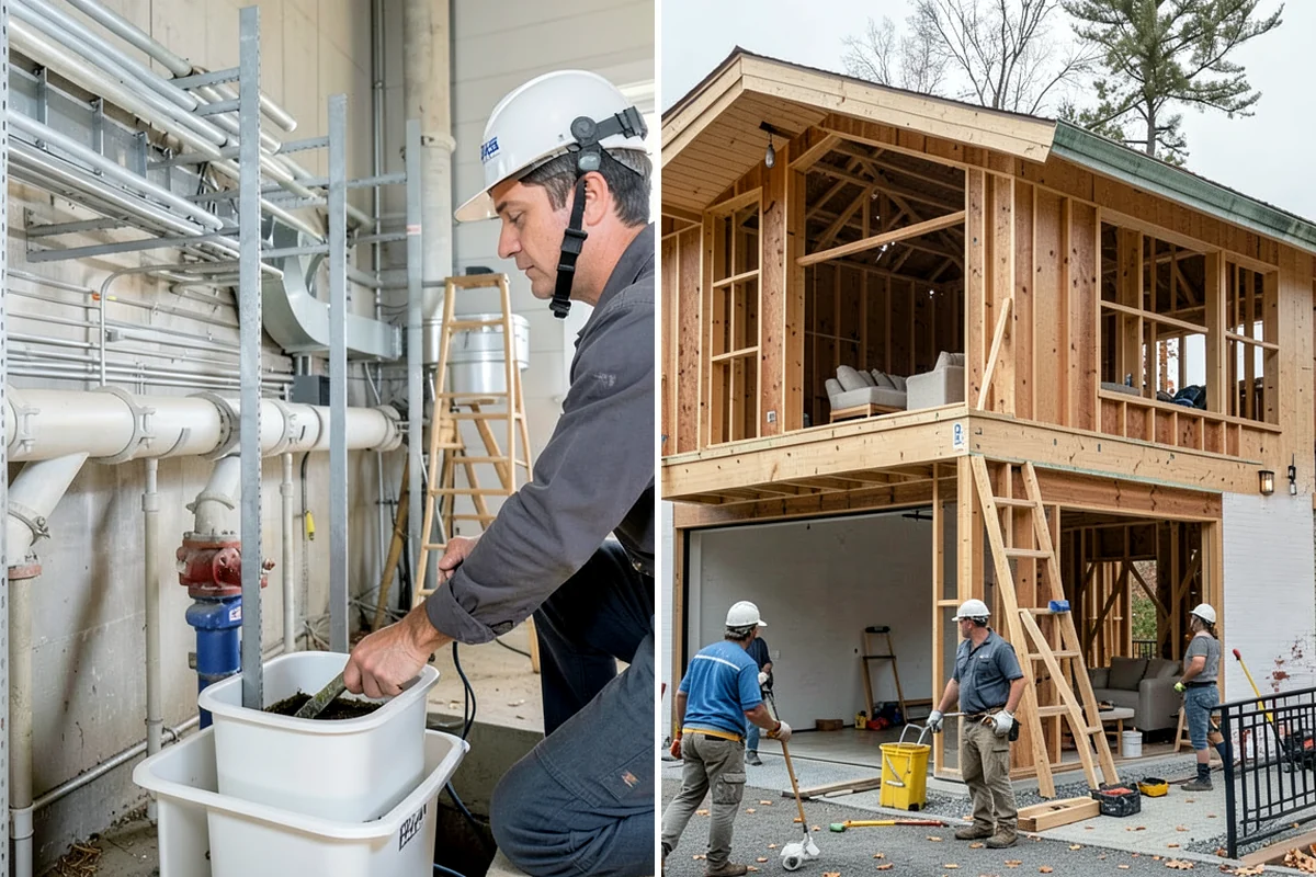 Comfort-Height Toilet Installation in Lakewood, Pierce County, WA - Remove the current toilet and check the flange