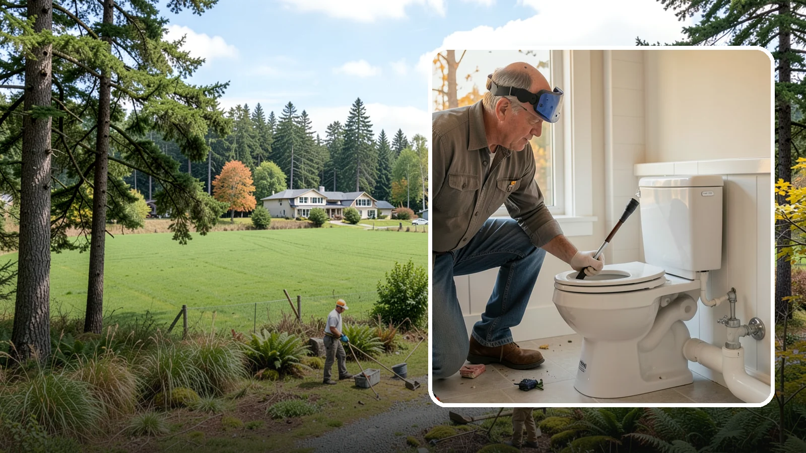 Comfort-Height Toilet Installation in Lyman, Skagit County, WA - A comfort-height toilet installation sets a taller bowl that is easier to sit down on and stand up from.