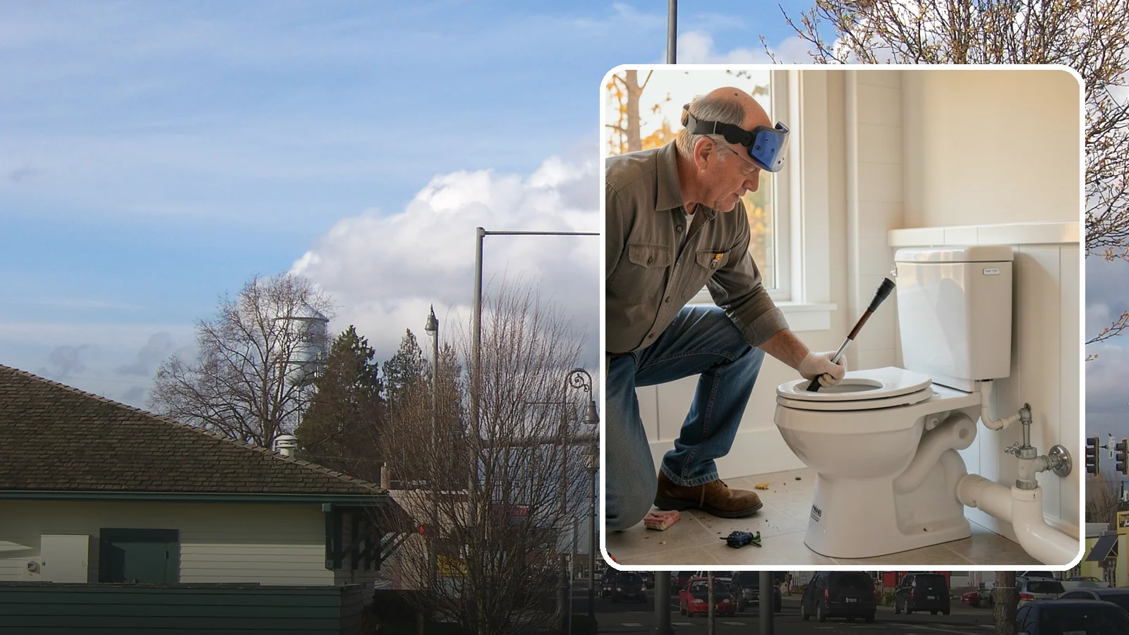 Comfort-Height Toilet Installation in Marysville, Snohomish County, WA - A comfort-height toilet installation sets a taller bowl that is easier to sit down on and stand up from.