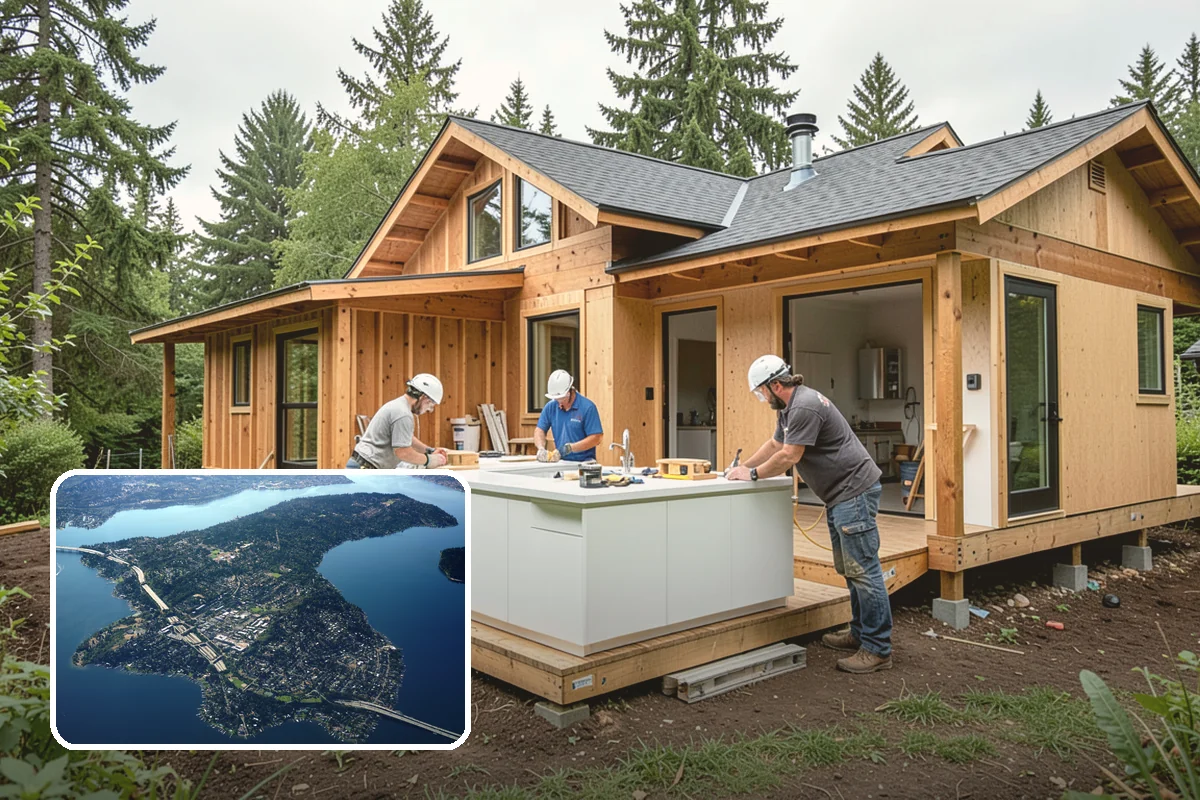 Comfort-Height Toilet Installation in Mercer Island, King County, WA - Reduces strain on knees and back