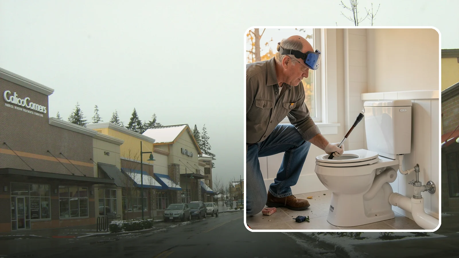Comfort-Height Toilet Installation in Mill Creek, Snohomish County, WA - A comfort-height toilet installation sets a taller bowl that is easier to sit down on and stand up from.