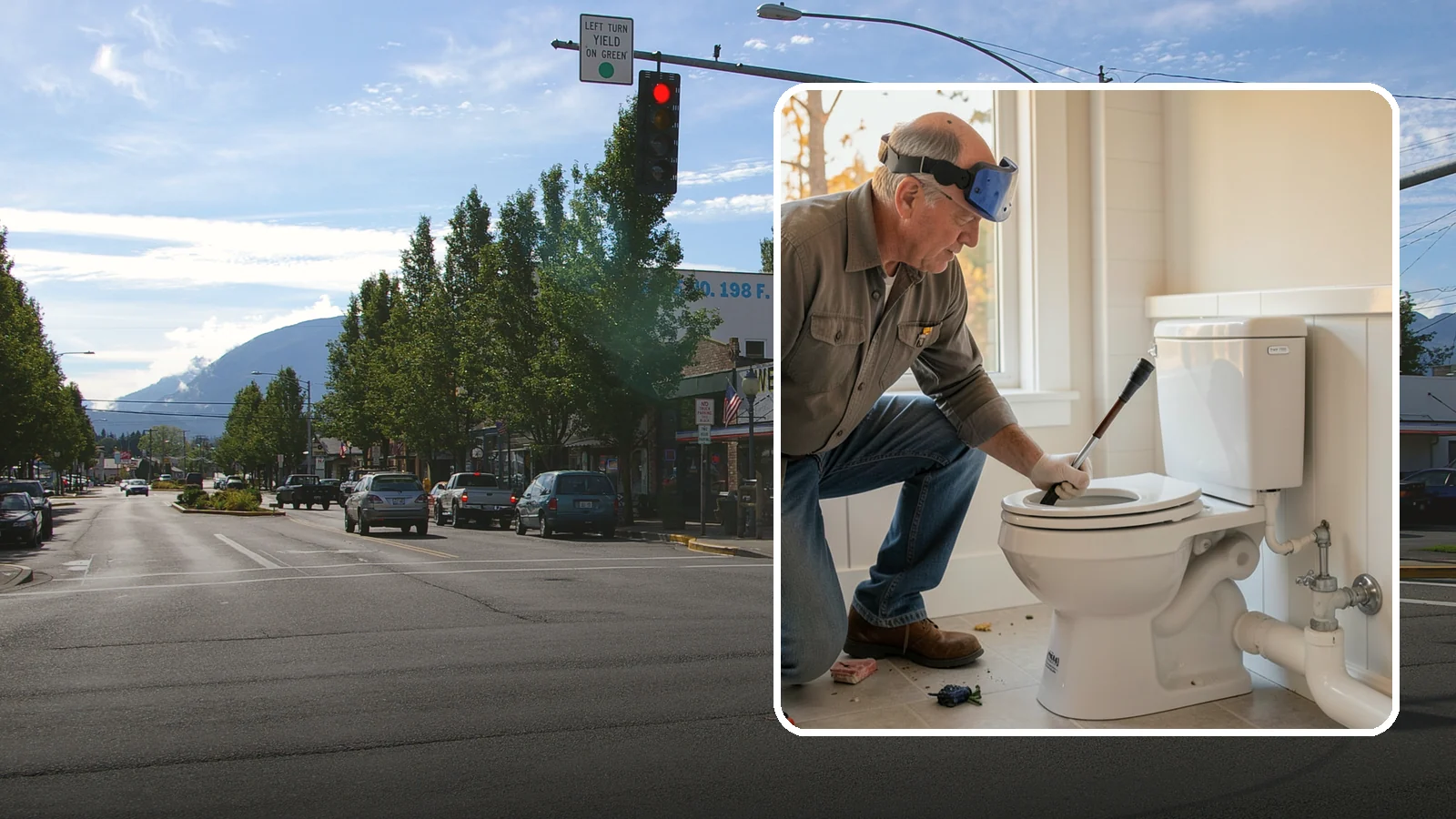 Comfort-Height Toilet Installation in North Bend, King County, WA - A comfort-height toilet installation sets a taller bowl that is easier to sit down on and stand up from.
