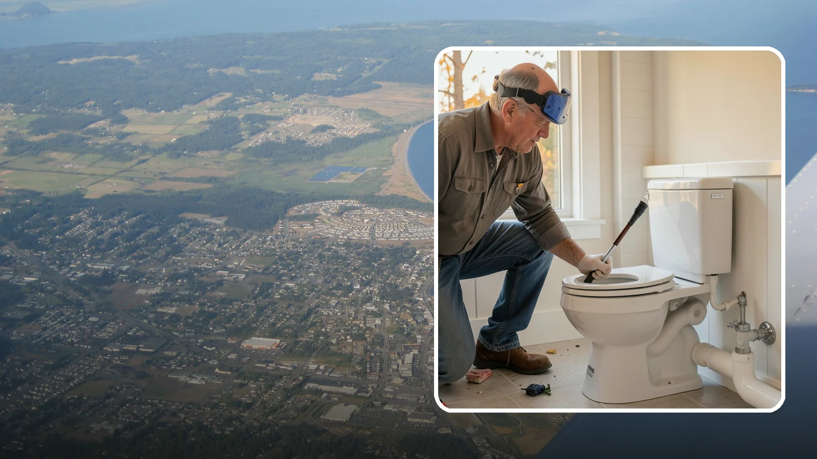 Comfort-Height Toilet Installation in Oak Harbor, Island County, WA - A comfort-height toilet installation sets a taller bowl that is easier to sit down on and stand up from.