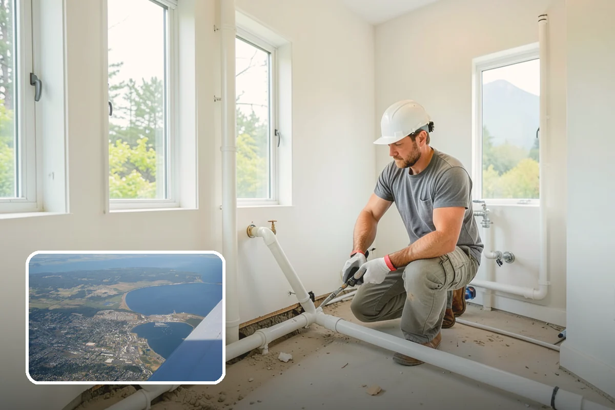 Comfort-Height Toilet Installation in Oak Harbor, Island County, WA - Reduces strain on knees and back