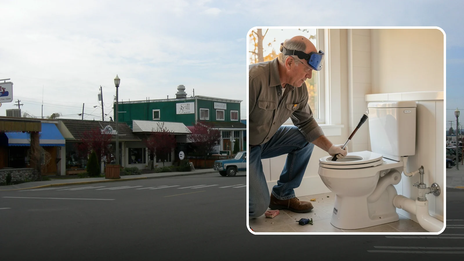 Comfort-Height Toilet Installation in Stanwood, Snohomish County, WA - A comfort-height toilet installation sets a taller bowl that is easier to sit down on and stand up from.