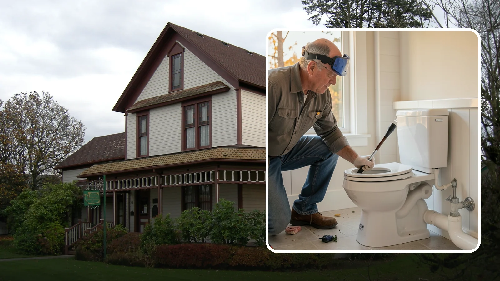 Comfort-Height Toilet Installation in Sumner, Pierce County, WA - A comfort-height toilet installation sets a taller bowl that is easier to sit down on and stand up from.