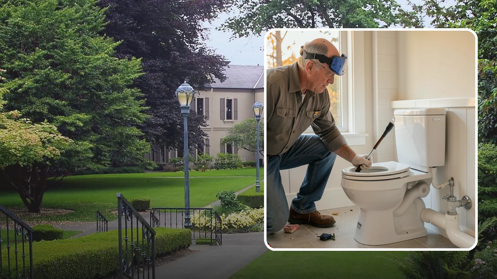 Comfort-Height Toilet Installation in Woodinville, King County, WA - A comfort-height toilet installation sets a taller bowl that is easier to sit down on and stand up from.