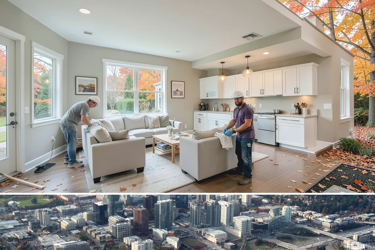 Commercial Construction in Bellevue, King County, WA - Interior commercial work continues through every season, and scheduling during slower business quarters often reduces the impact...