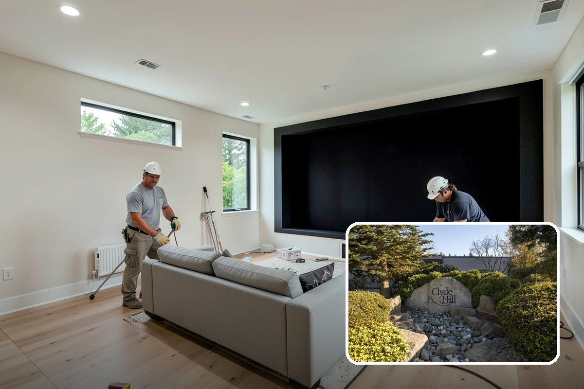 Commercial Kitchen Construction in Clyde Hill, King County, WA - Code-compliant hood, grease, and fire-suppression systems