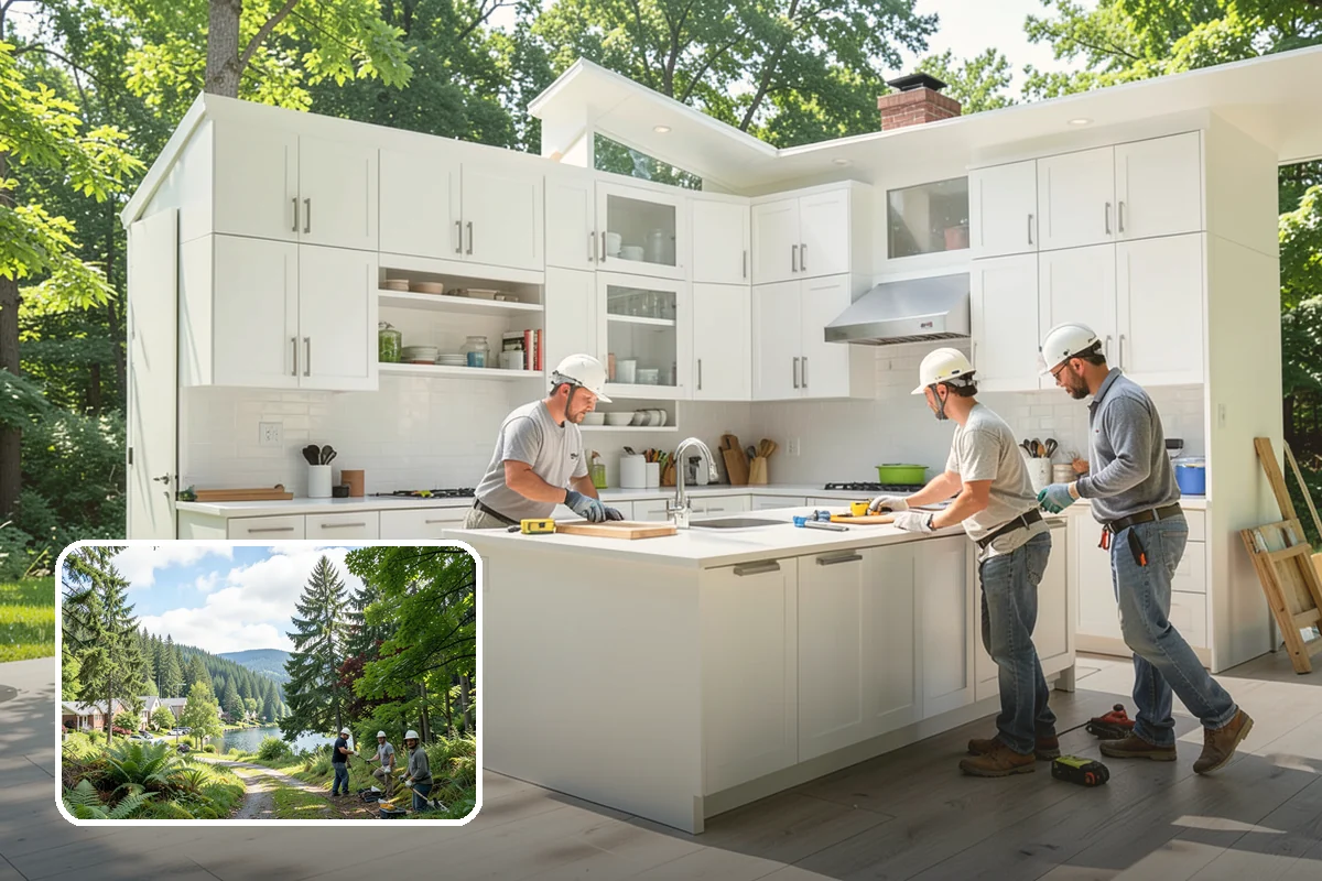 Commercial Kitchen Construction in Lake Forest Park, King County, WA - Code-compliant hood, grease, and fire-suppression systems