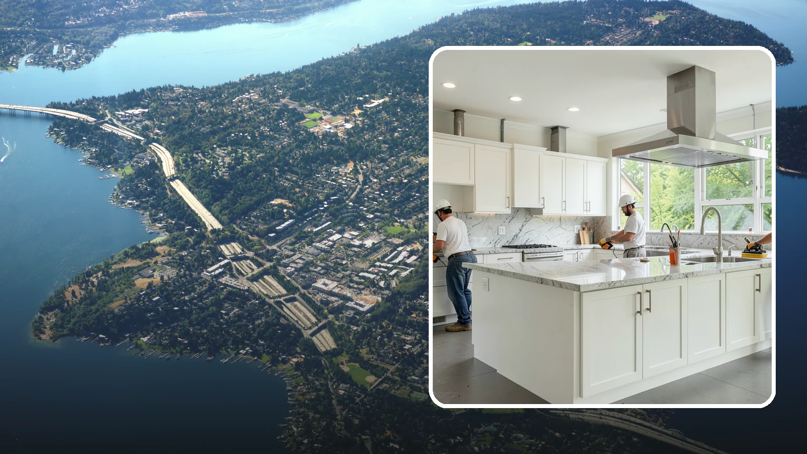 Commercial Kitchen Construction in Mercer Island, King County, WA - Construction of commercial kitchens with compliant ventilation, plumbing, and equipment.
