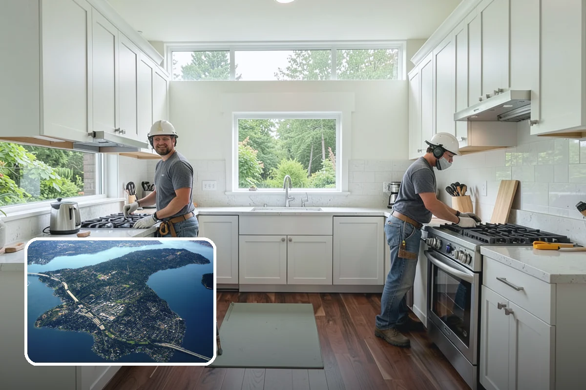 Commercial Kitchen Construction in Mercer Island, King County, WA - Code-compliant hood, grease, and fire-suppression systems