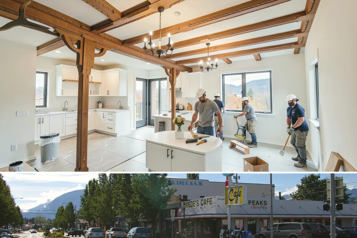 Commercial Kitchen Construction in North Bend, King County, WA - This interior work proceeds year-round, with inspection scheduling coordinated to your opening timeline.