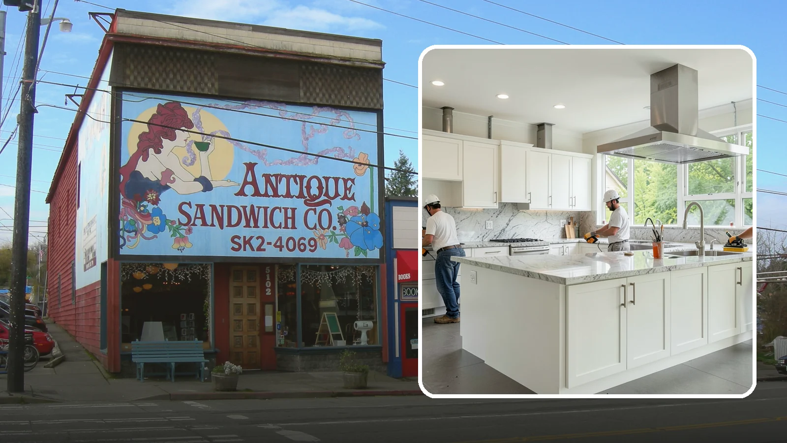 Commercial Kitchen Construction in Ruston, Pierce County, WA - Construction of commercial kitchens with compliant ventilation, plumbing, and equipment.
