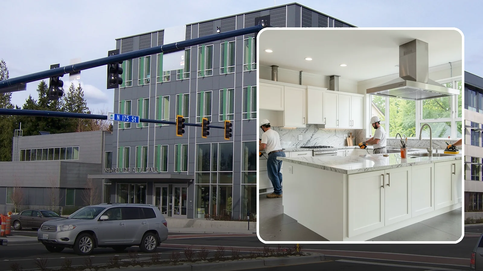 Commercial Kitchen Construction in Shoreline, King County, WA - Construction of commercial kitchens with compliant ventilation, plumbing, and equipment.