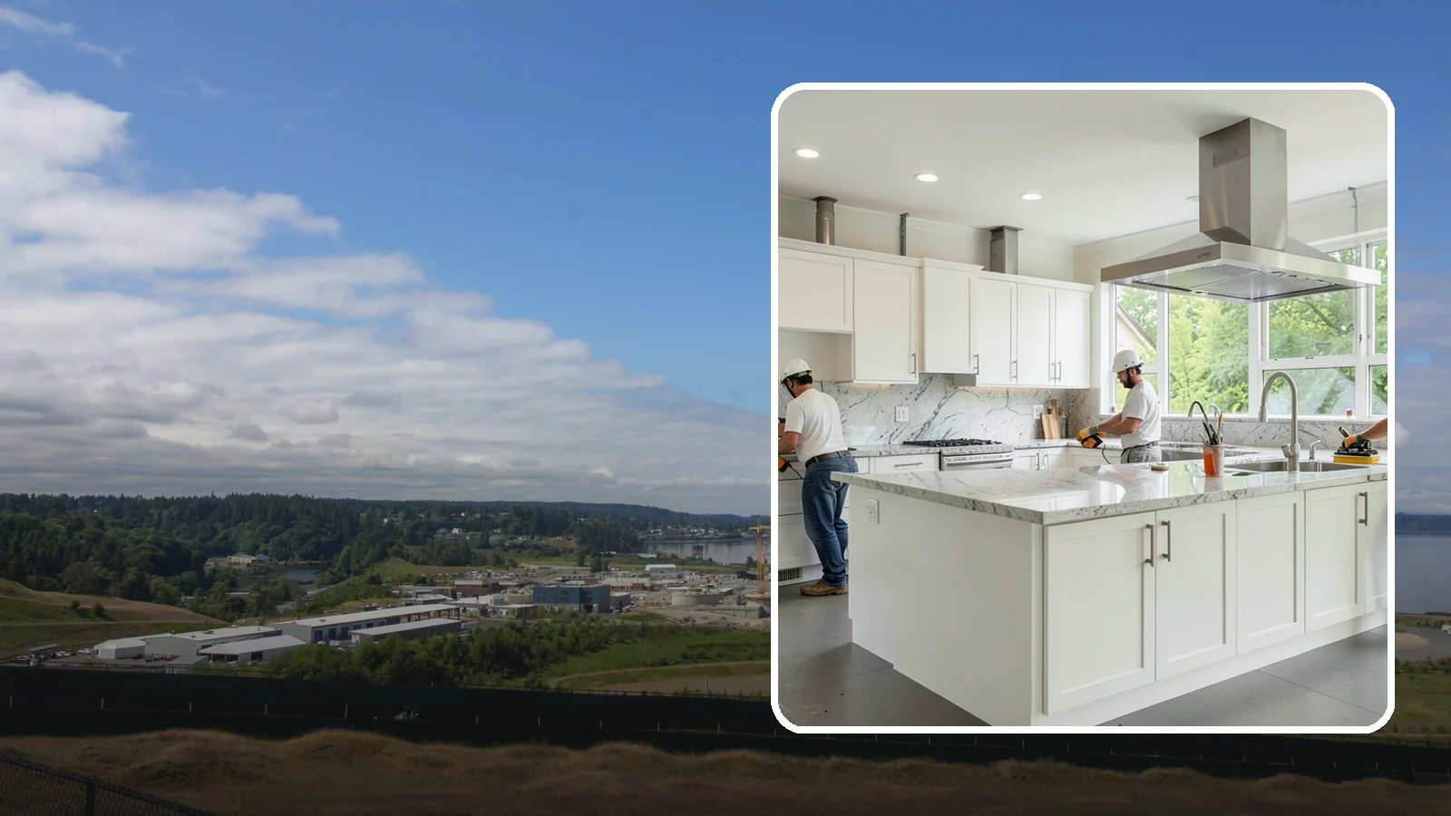 Commercial Kitchen Construction in University Place, Pierce County, WA - Construction of commercial kitchens with compliant ventilation, plumbing, and equipment.