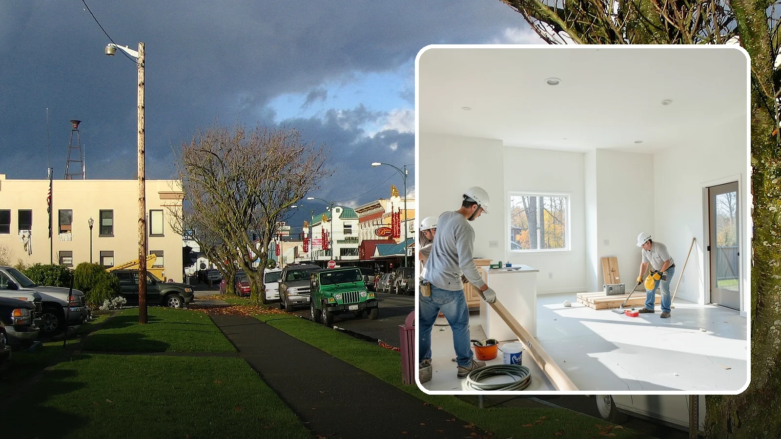Commercial Remodeling in Arlington, Snohomish County, WA - Renovation of existing commercial spaces to refresh function, code compliance, and appearance.
