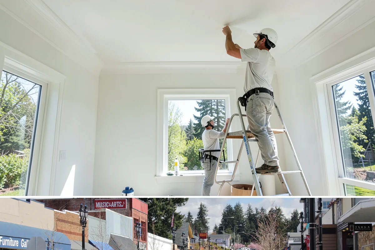 Commercial Remodeling in Bothell, King County, WA - Interior commercial remodels run year-round, though exterior facade work is best planned for drier months.