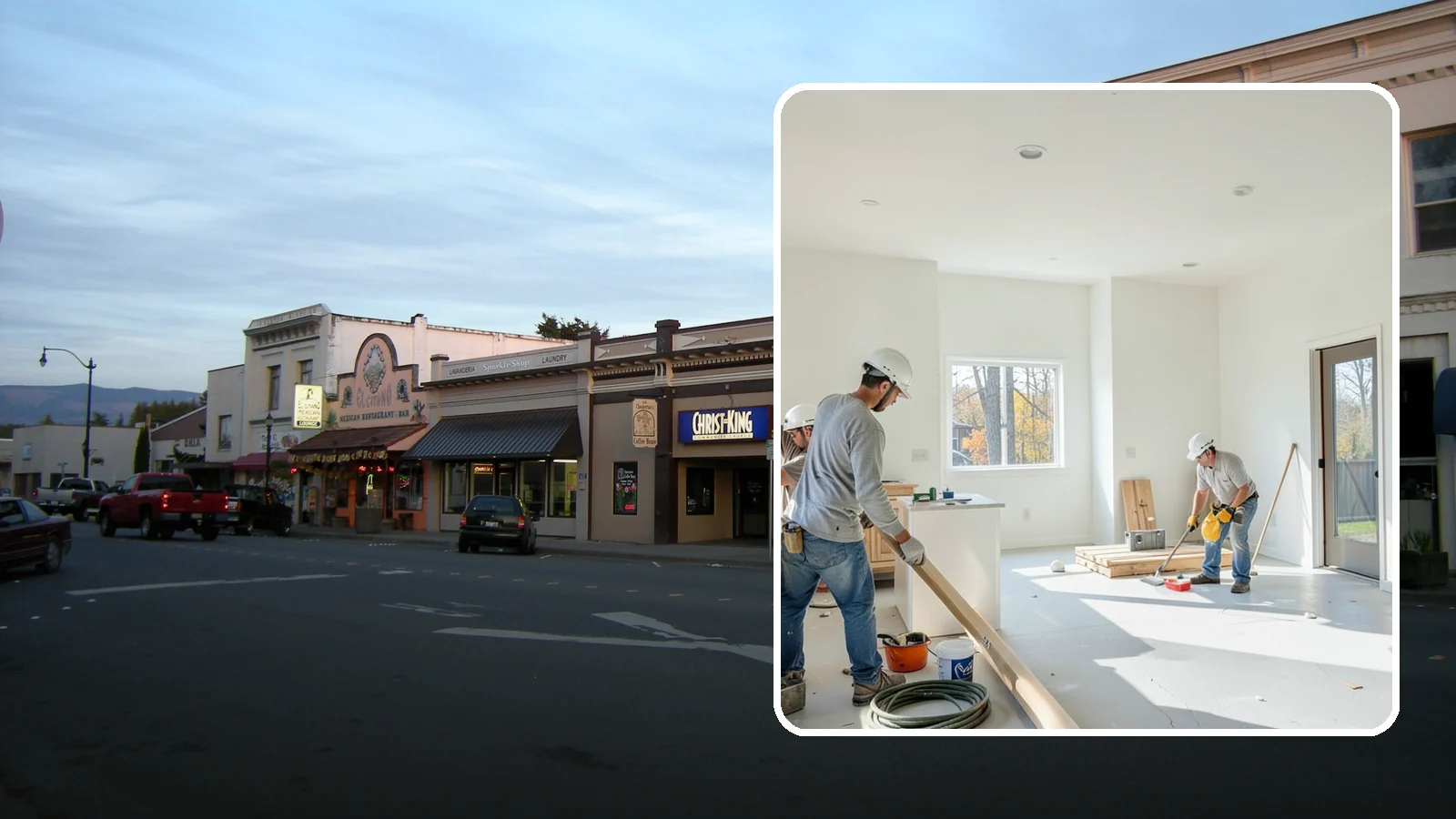 Commercial Remodeling in Burlington, Skagit County, WA - Renovation of existing commercial spaces to refresh function, code compliance, and appearance.