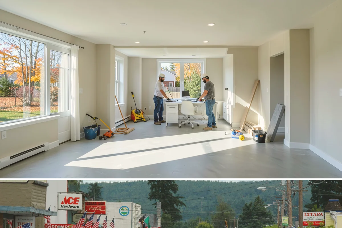 Commercial Remodeling in Carnation, King County, WA - Interior commercial remodels run year-round, though exterior facade work is best planned for drier months.