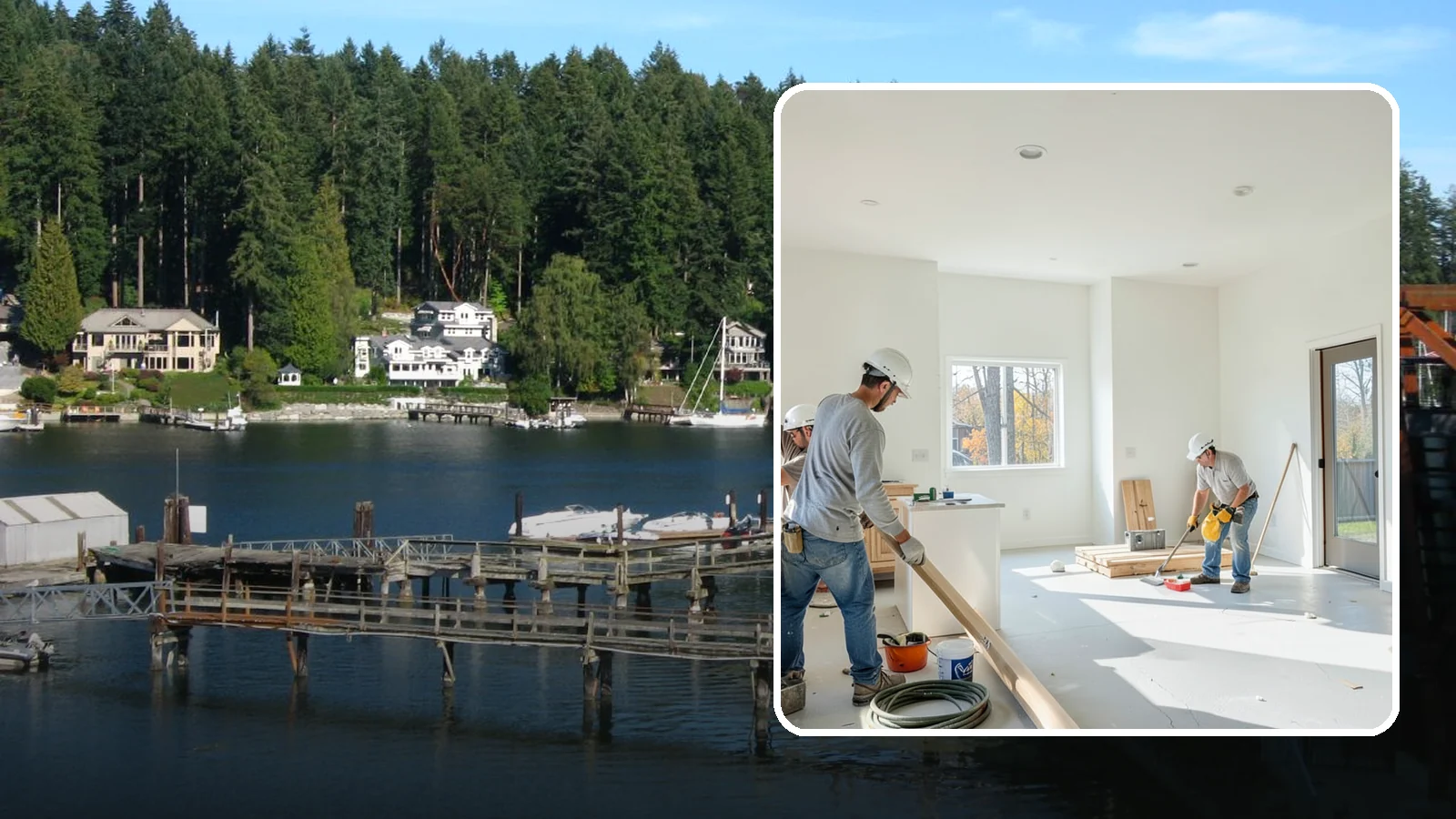 Commercial Remodeling in Gig Harbor, Pierce County, WA - Renovation of existing commercial spaces to refresh function, code compliance, and appearance.