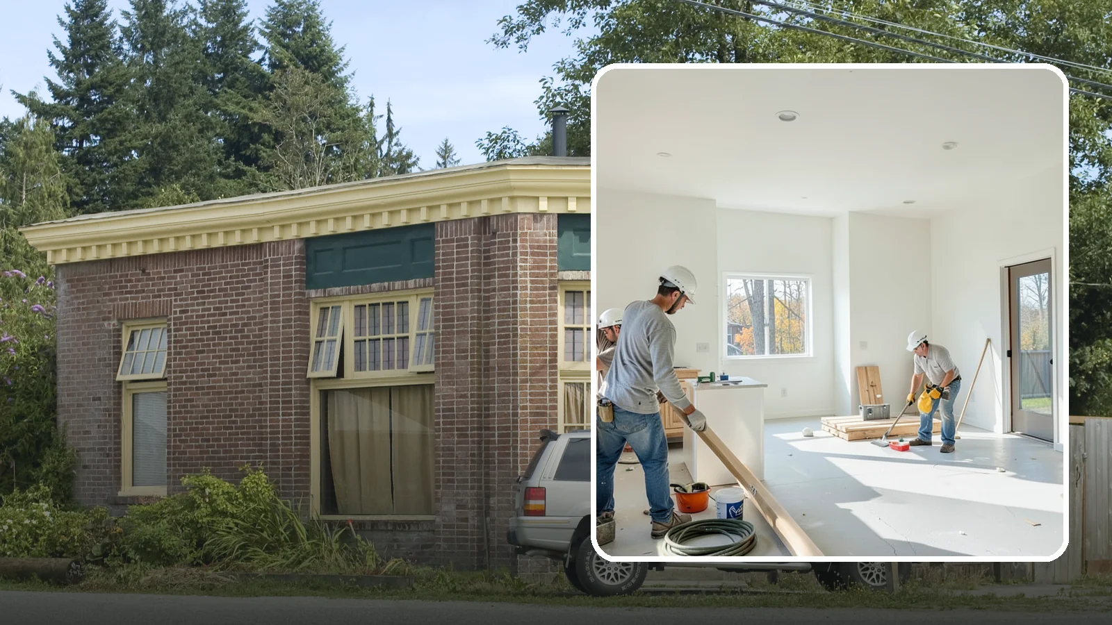 Commercial Remodeling in Hamilton, Skagit County, WA - Renovation of existing commercial spaces to refresh function, code compliance, and appearance.