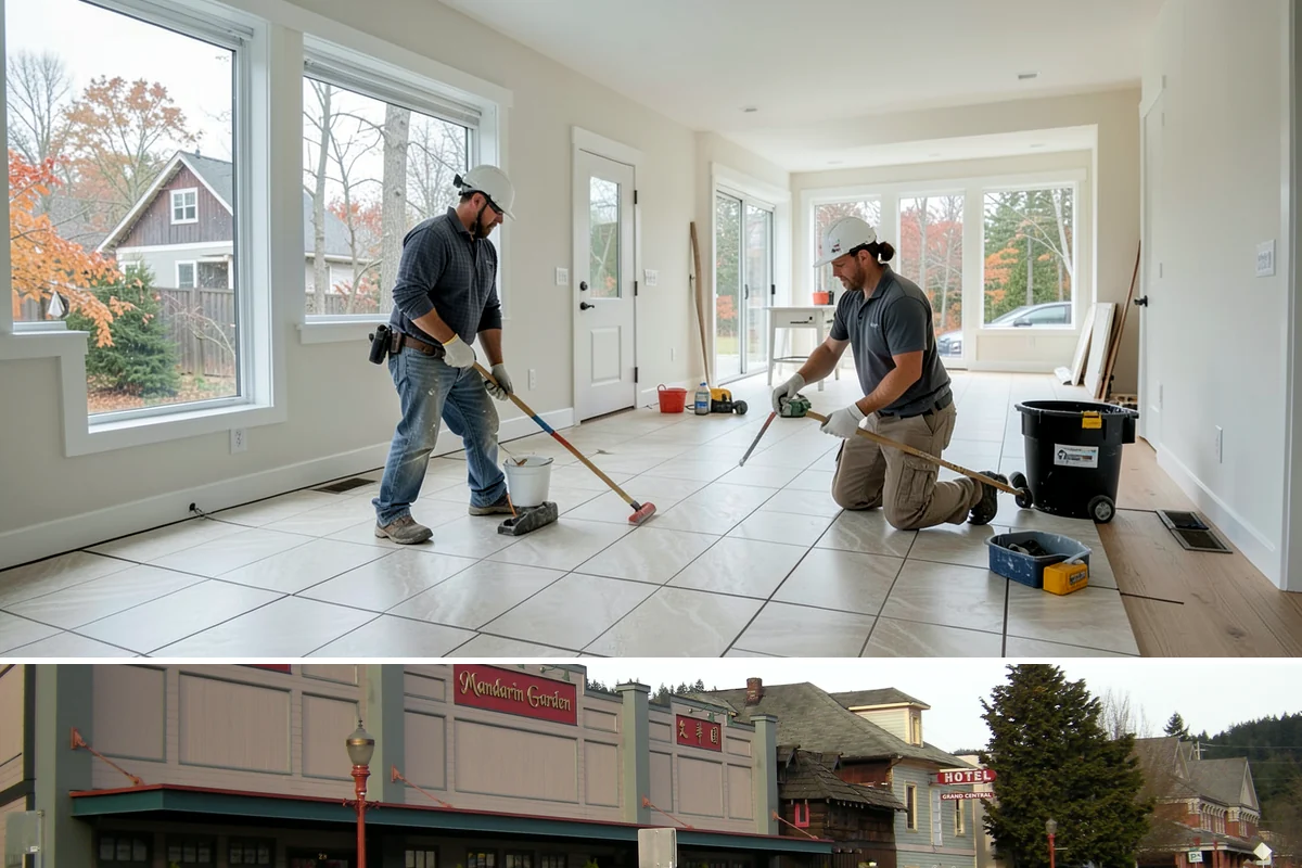 Commercial Remodeling in Issaquah, King County, WA - Interior commercial remodels run year-round, though exterior facade work is best planned for drier months.