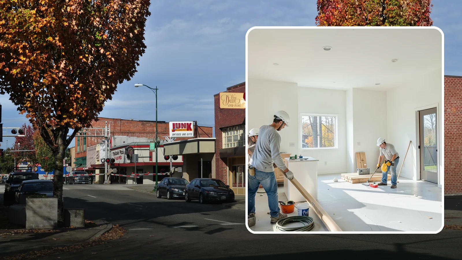 Commercial Remodeling in Puyallup, Pierce County, WA - Renovation of existing commercial spaces to refresh function, code compliance, and appearance.