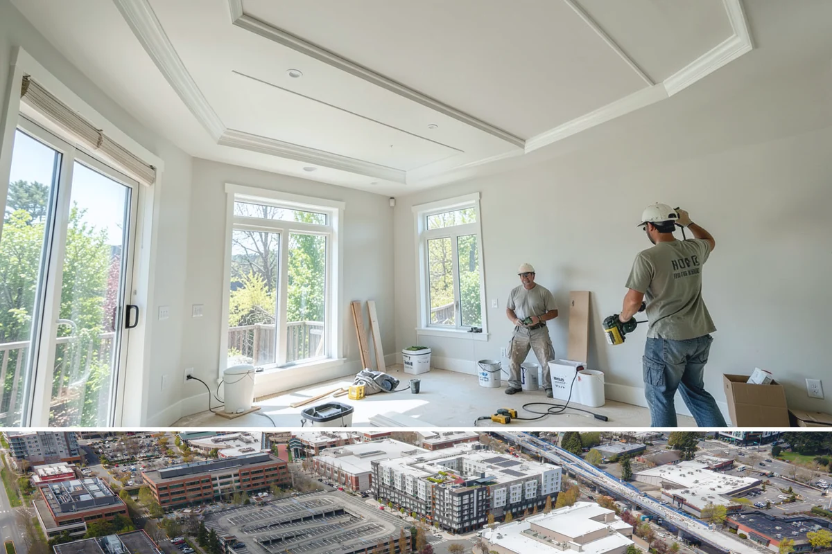 Commercial Remodeling in Redmond, King County, WA - Interior commercial remodels run year-round, though exterior facade work is best planned for drier months.