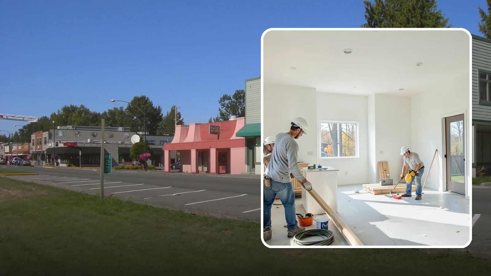 Commercial Remodeling in Snoqualmie, King County, WA - Renovation of existing commercial spaces to refresh function, code compliance, and appearance.