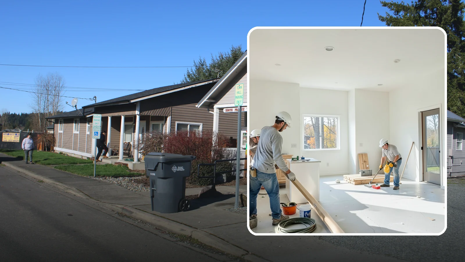 Commercial Remodeling in South Prairie, Pierce County, WA - Renovation of existing commercial spaces to refresh function, code compliance, and appearance.