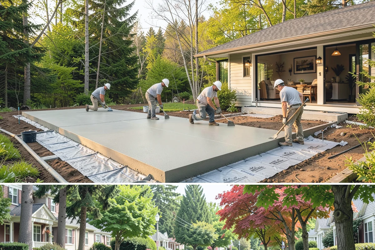 Composite Deck Installation in Beaux Arts Village, King County, WA - Composite installs well in any season, but a drier stretch makes substructure and framing work faster and cleaner.