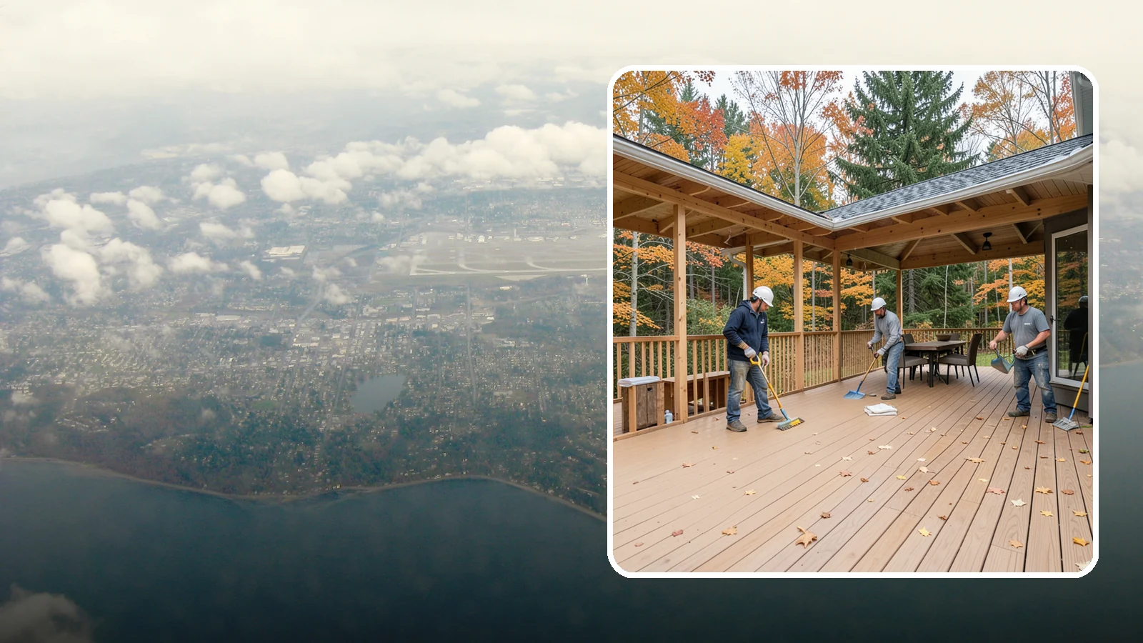 Composite Deck Installation in Burien, King County, WA - Low-maintenance composite decking that resists Northwest rain, rot, and fading for decades.