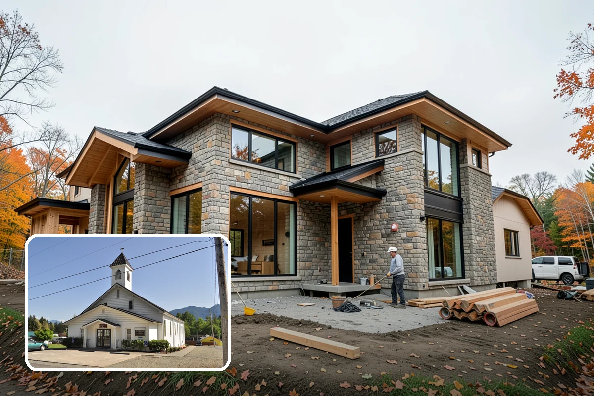 Composite Deck Installation in Concrete, Skagit County, WA - Virtually no annual maintenance beyond an occasional wash