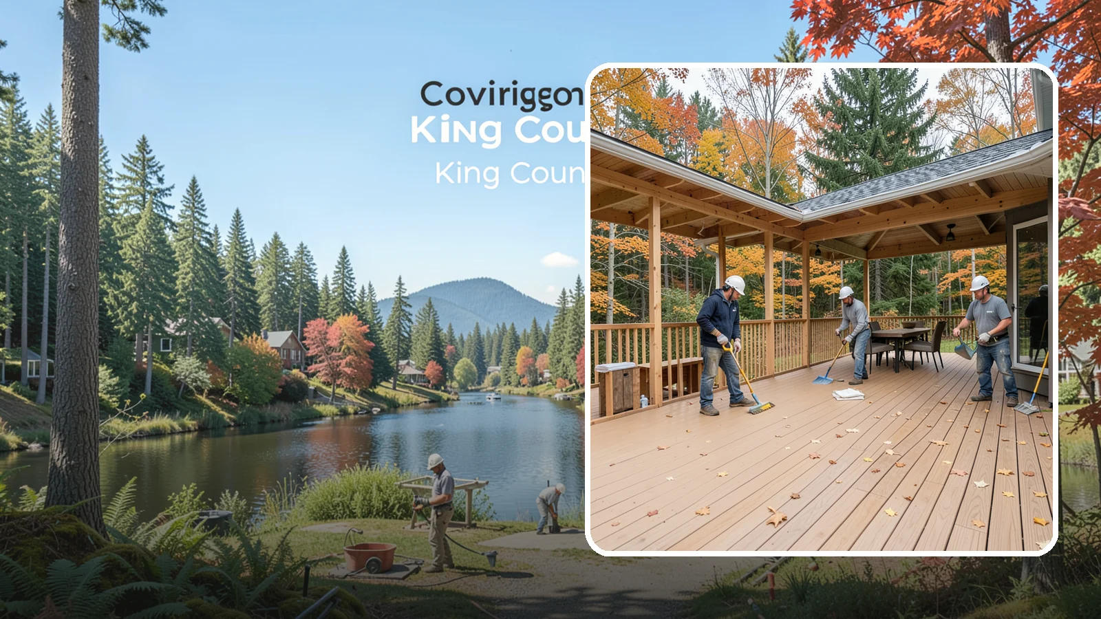 Composite Deck Installation in Covington, King County, WA - Low-maintenance composite decking that resists Northwest rain, rot, and fading for decades.