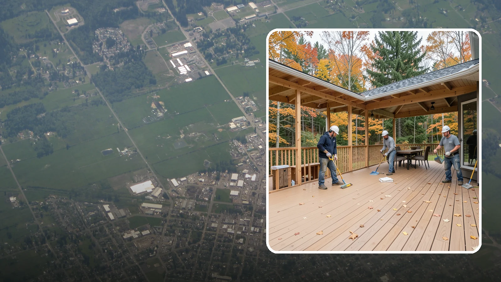 Composite Deck Installation in Enumclaw, King County, WA - Low-maintenance composite decking that resists Northwest rain, rot, and fading for decades.