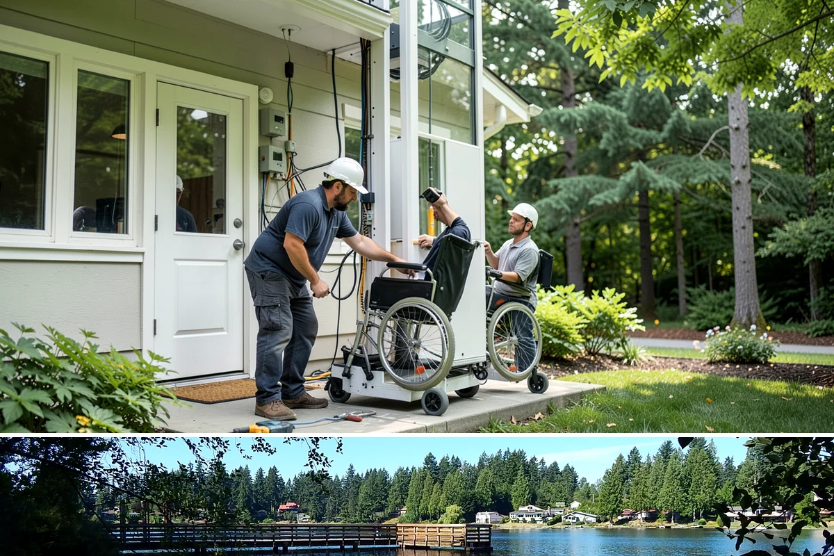 Composite Deck Installation in Federal Way, King County, WA - Composite installs well in any season, but a drier stretch makes substructure and framing work faster and cleaner.