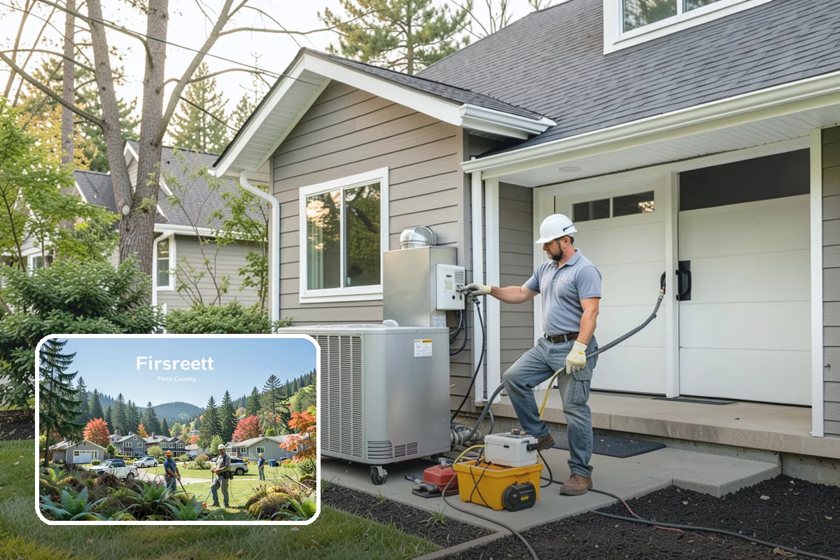 Composite Deck Installation in Fircrest, Pierce County, WA - Virtually no annual maintenance beyond an occasional wash