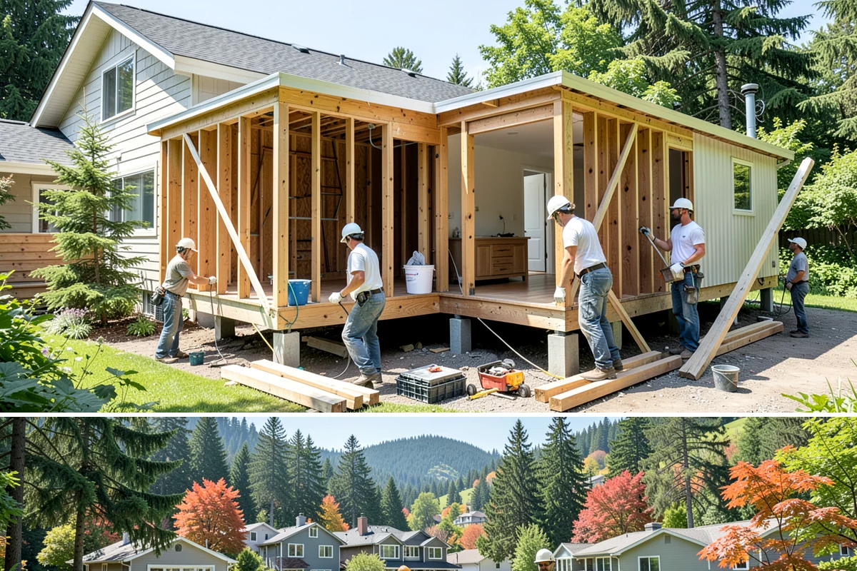 Composite Deck Installation in Fircrest, Pierce County, WA - Composite installs well in any season, but a drier stretch makes substructure and framing work faster and cleaner.
