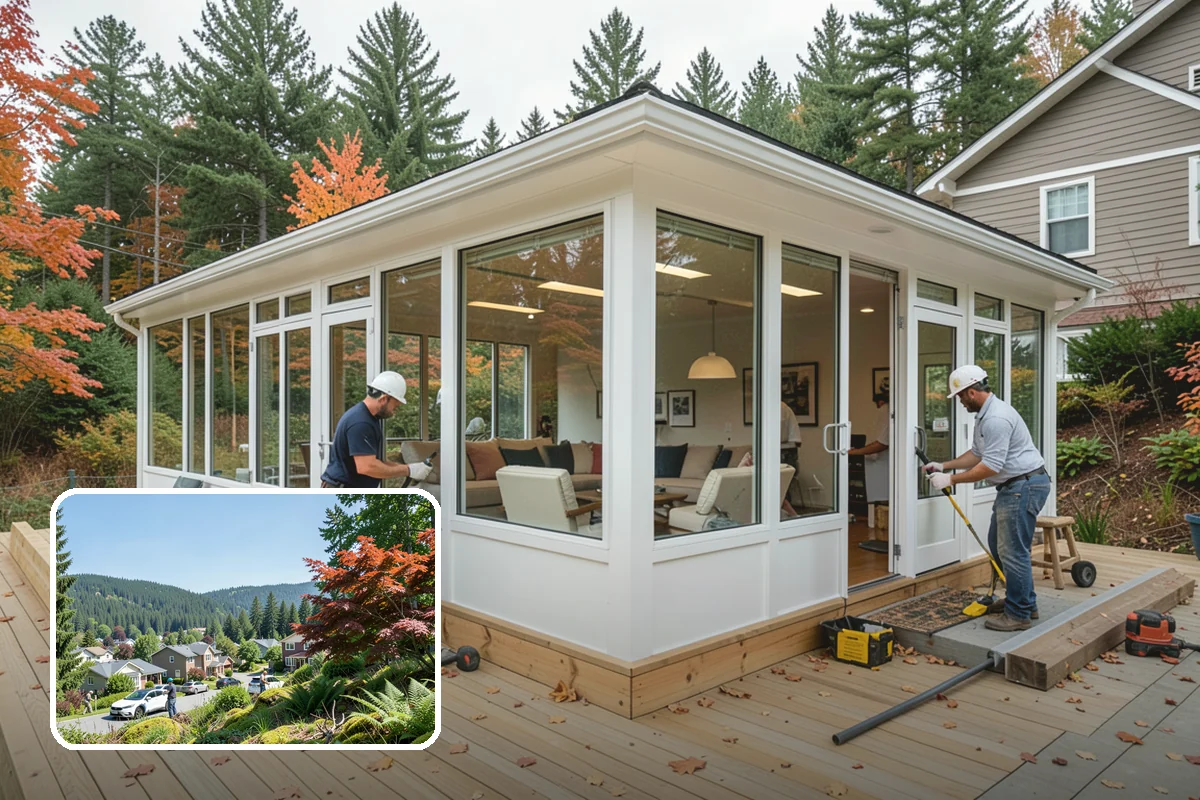 Composite Deck Installation in Index, Snohomish County, WA - Virtually no annual maintenance beyond an occasional wash