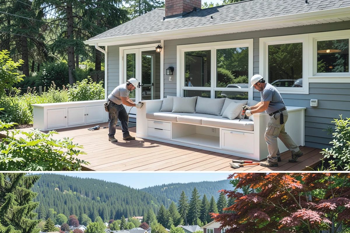 Composite Deck Installation in Index, Snohomish County, WA - Composite installs well in any season, but a drier stretch makes substructure and framing work faster and cleaner.